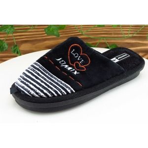Jomix Sz‎ 37 M Black Mule Fabric Women Slippers